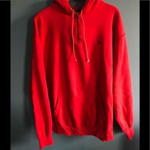 Polo hoodie with small zipper